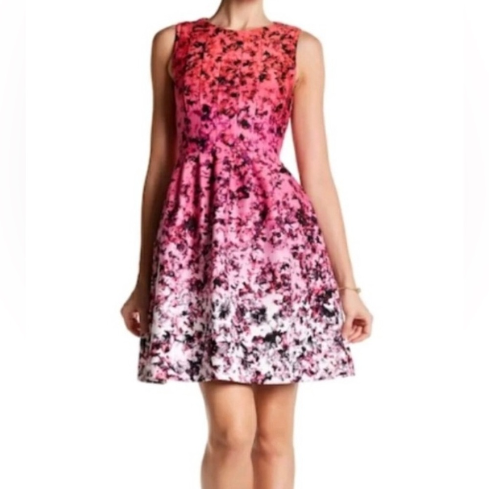 Vince Camuto Red Pleated dress